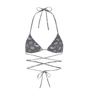 Mimithelabel THE OLIVIA FAYE - CHARCOAL BANDANA